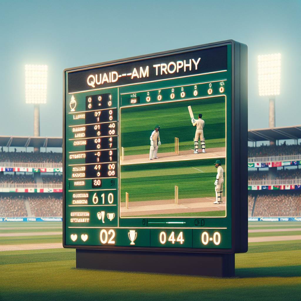 quaid e azam trophy live score