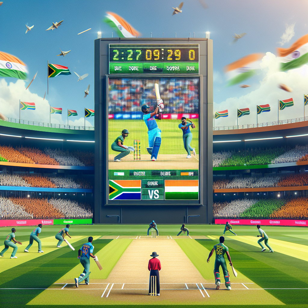 live cricket score india versus south africa