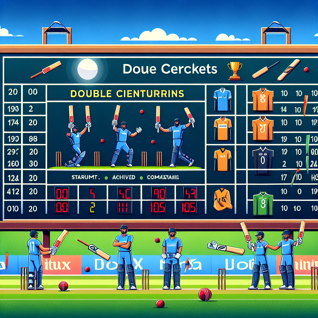 Total double century in odi