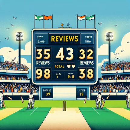 How many review in test cricket